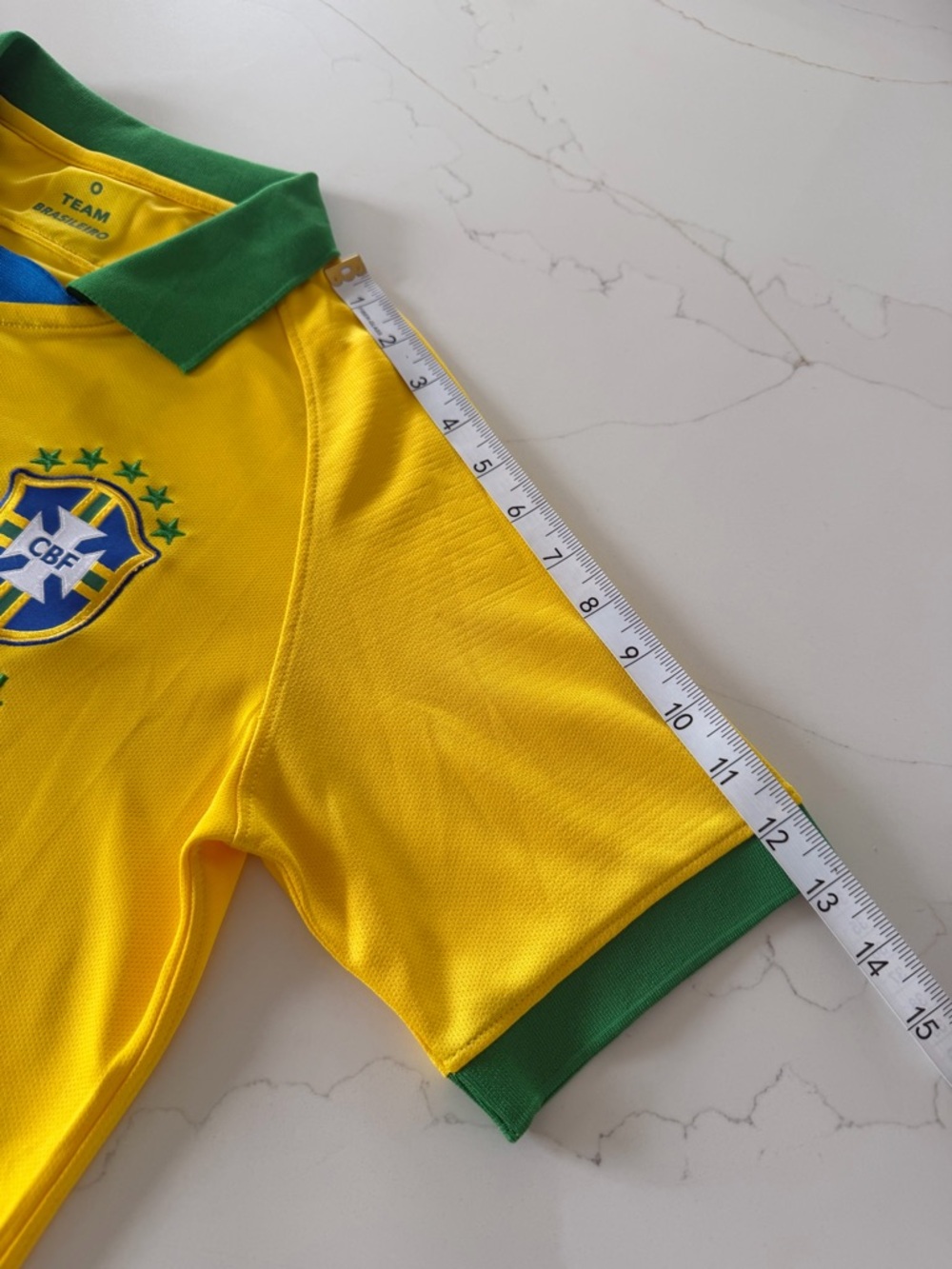 Nike Marcelo Brazil Soccer Jersey with Number 12 - Picture 5 of 8